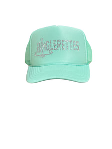 Adults Anglerettes Bling Hats Teal