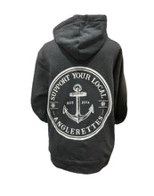 Load image into Gallery viewer, Support Your Local Anglerettes Hoodie Dark Gray