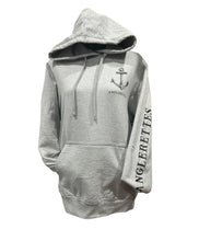 Load image into Gallery viewer, Light Gray Support Your Local Anglerettes Hoodie