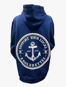 Support Your Local Anglerettes Hoodie Navy Blue