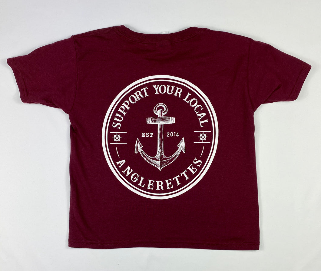 NEW!! Support Your Local Anglerettes Maroon Youth