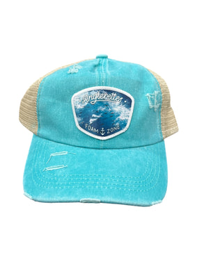 Ponytail Hats Foam Zone Teal