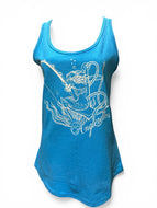 Neon Blue Mermaid Tank Top