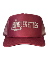 Youth Anglerettes Bling Hats Navy Maroon