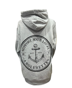 Light Gray Support Your Local Anglerettes Hoodie
