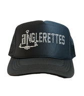 Youth Black Anglerettes Bling Hats