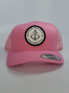 New!!! Support your Local Anglerettes Pink Flat Bill Hat