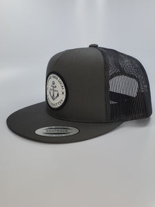 New!!! Support your Local Anglerettes Charcoal Flat Bill Hat