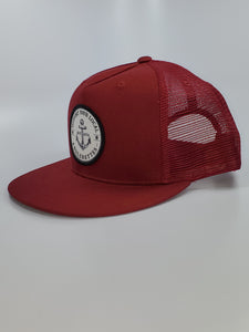New!! Support your Local Anglerettes Maroon Flat Bill Hat