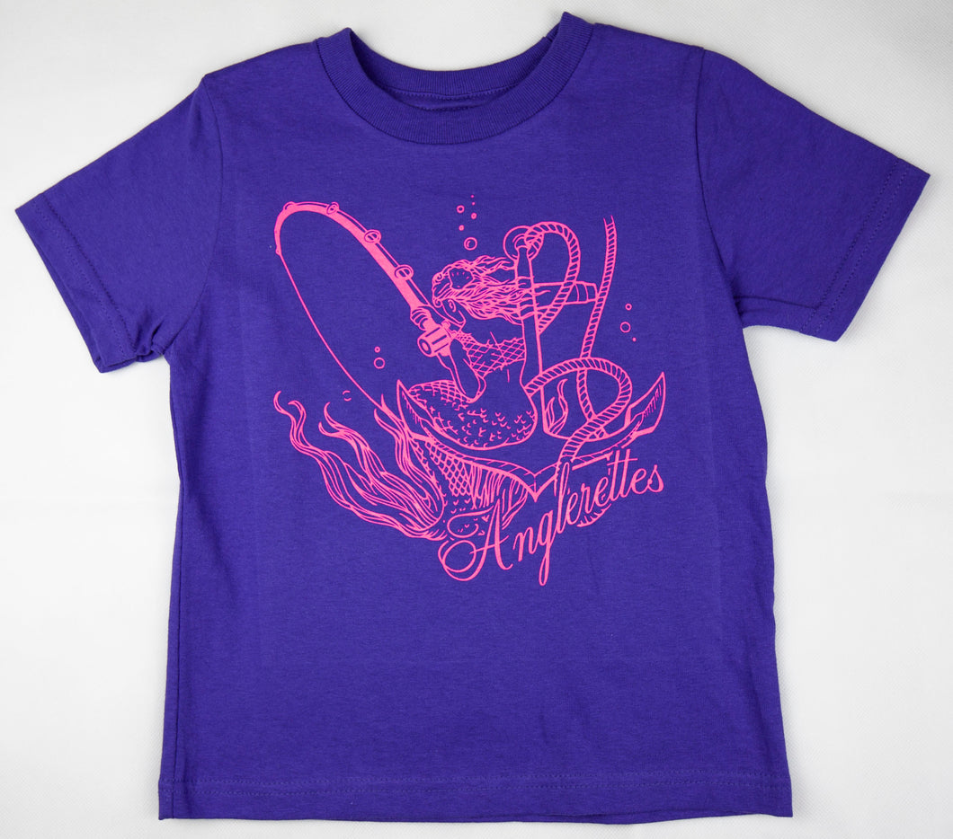 Mermaid Logo Purple T-Shirt Kids