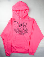 Load image into Gallery viewer, Mermaid Neon Pink Hoodie