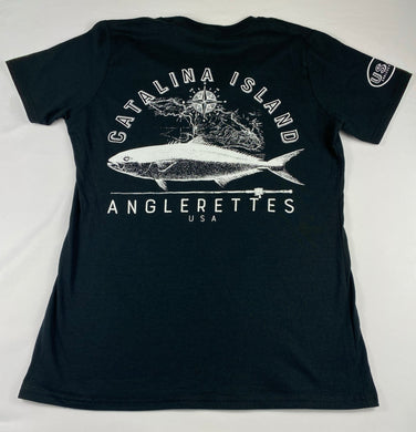 Catalina Island Black V Neck