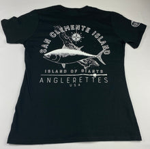 Load image into Gallery viewer, San Clementie Island Black V Neck