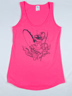 Neon Pink Mermaid Tank top