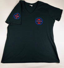 Load image into Gallery viewer, Bass Flag Black V Neck
