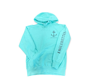 New Support Your Local Anglerettes Hoodie Teal