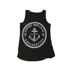 Support Your Local Anglerettes Tank Top Black