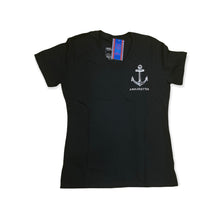 Load image into Gallery viewer, Support Your Local Anglerettes Vneck Black