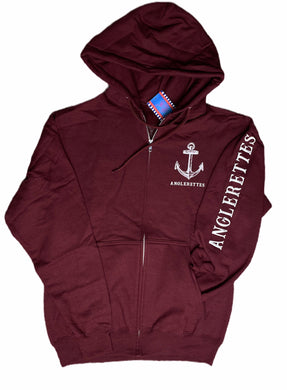 New Support Your Local Anglerettes Zip Up Jacket