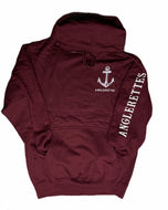 Support Your Local Anglerettes Hoodie Maroon